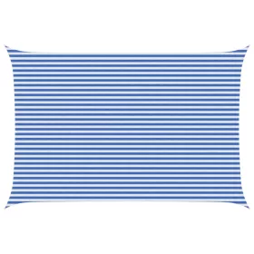  Napernyő Vászon Kék és Fehér 4 x 7 m HDPE