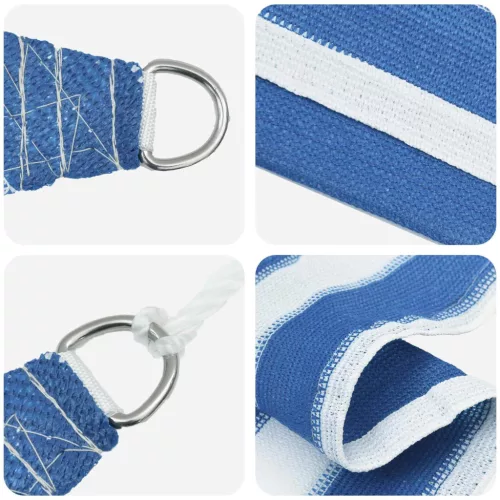  Napernyő Vászon Kék és Fehér 4 x 7 m HDPE