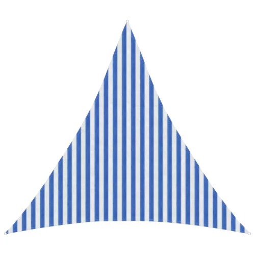  Napernyő Vászon Kék és Fehér 3,6 x 3,6 x 3,6 m HDPE