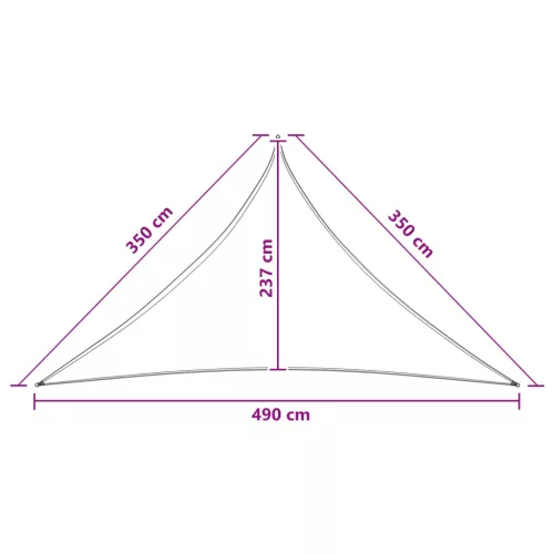  Napernyő Vászon 3,5 x 3,5 x 4,9 m HDPE