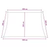  Napernyő Vászon Kék és Fehér 4 / 5 x 3 m HDPE