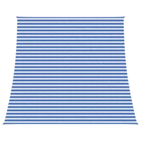  Napernyő Vászon Kék és Fehér 4 / 5 x 4 m HDPE