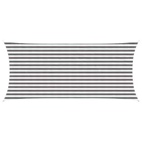  Napernyő Vászon Világosszürke és fehér 2 x 4,5 m HDPE