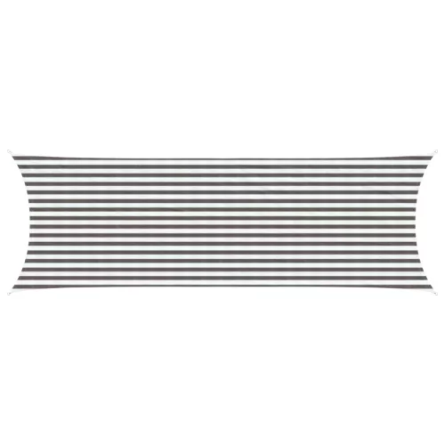  Napernyő Vászon Világosszürke és fehér 2 x 6 m HDPE