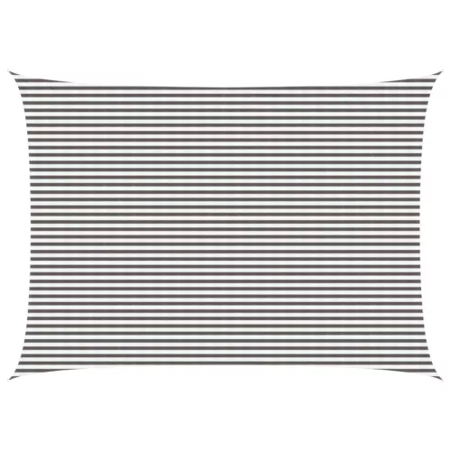  Napernyő Vászon Világosszürke és fehér 5 x 7 m HDPE