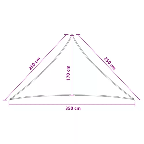  Napernyő Vászon Világosszürke és fehér 2,5 x 2,5 x 3,5 m HDPE