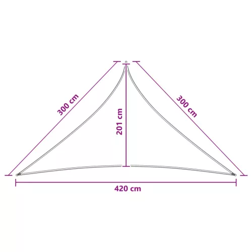  Napernyő Vászon 3 x 3 x 4,2 m HDPE