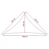  Napernyő Vászon Világosszürke és fehér 3,5 x 3,5 x 4,9 m HDPE