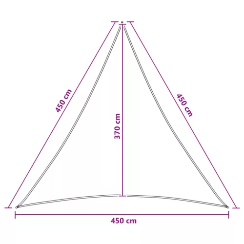  Napernyő Vászon Világosszürke és fehér 4,5 x 4,5 x 4,5 m HDPE