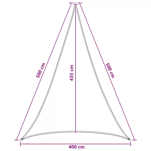  Napernyő Vászon 4 x 5 x 5 m HDPE