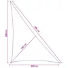  Napernyő Vászon Világosszürke és fehér 4 x 5 x 6,8 m HDPE