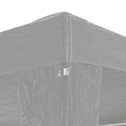  Partysátor Világosszürke 300 x 300 x 255 cm PE és acél