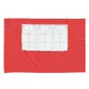  Parti sátor oldalfal 2 pcs 300 x 195 cm Piros PE és acél