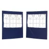  Parti sátor oldalfal 2 pcs 200 x 195 cm Kék PE és acél