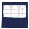  Parti sátor oldalfal 2 pcs 200 x 195 cm Kék PE és acél