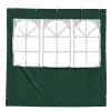  Parti sátor oldalfal 2 pcs 200 x 195 cm Zöld PE és acél