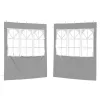  Parti sátor oldalfal 2 pcs 200 x 195 cm Világosszürke