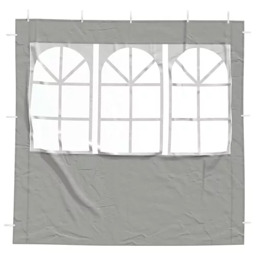  Parti sátor oldalfal 2 pcs 200 x 195 cm Világosszürke