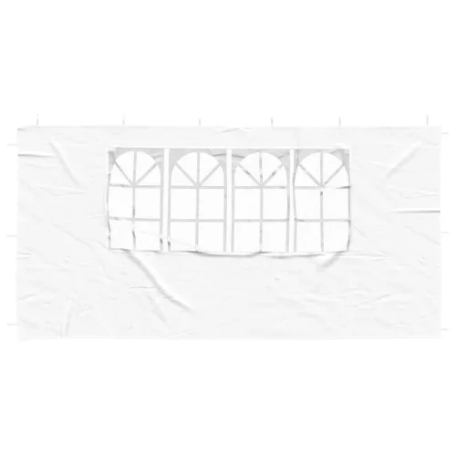  Parti sátor oldalfal 2 pcs 400 x 195 cm Fehér PE és acél