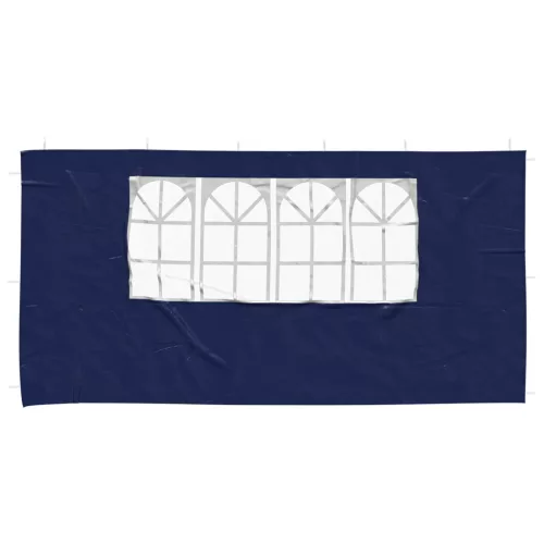  Parti sátor oldalfal 2 pcs 400 x 195 cm Kék PE és acél