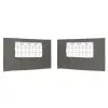  Parti sátor oldalfal 2 pcs 400 x 195 cm Antracitszürke