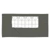  Parti sátor oldalfal 2 pcs 400 x 195 cm Antracitszürke