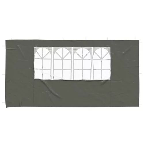  Parti sátor oldalfal 2 pcs 400 x 195 cm Antracitszürke