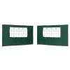  Parti sátor oldalfal 2 pcs 400 x 195 cm Zöld PE és acél