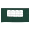  Parti sátor oldalfal 2 pcs 400 x 195 cm Zöld PE és acél