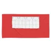  Parti sátor oldalfal 2 pcs 400 x 195 cm Piros PE és acél