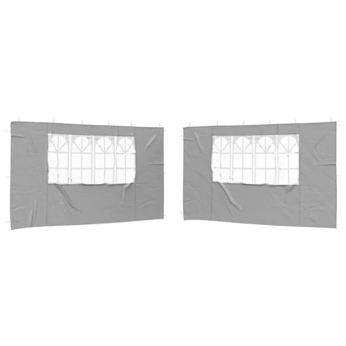  Parti sátor oldalfal 2 pcs 400 x 195 cm Világosszürke