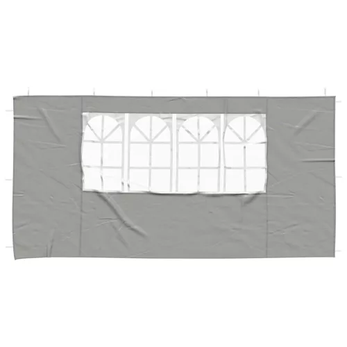  Parti sátor oldalfal 2 pcs 400 x 195 cm Világosszürke