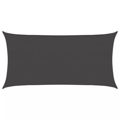  Napernyő Vászon Antracitszürke 2,5 x 6 m HDPE