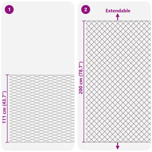  Láncszem Kerítés Zöld 2 x 20 m Acél