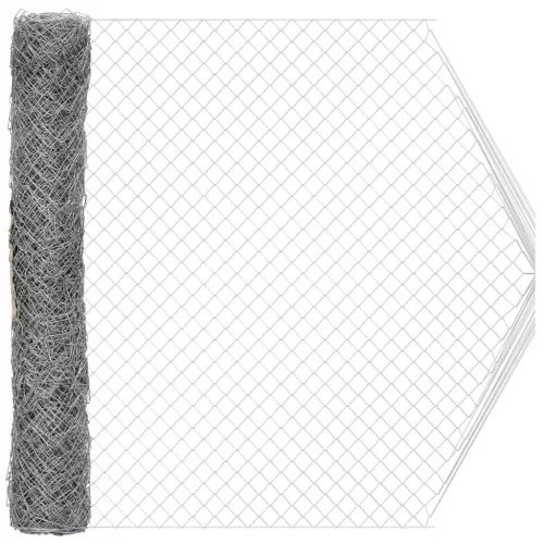  Láncszem Kerítés Horganyzott 2 x 20 m Üveg