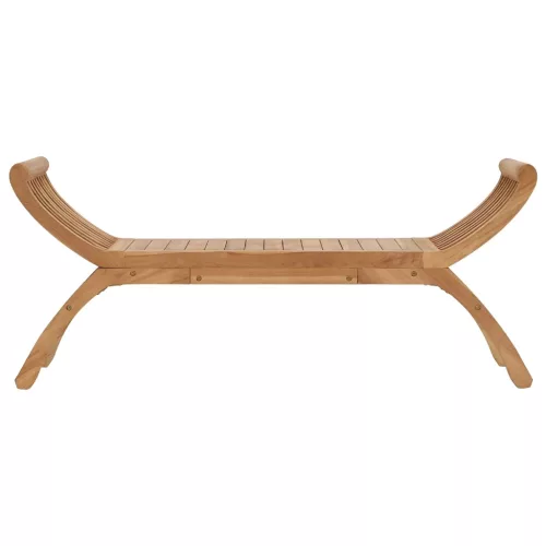 Kerti pad 2-Ülőhelyek száma 126 cm Tömör Teakfa Természetes