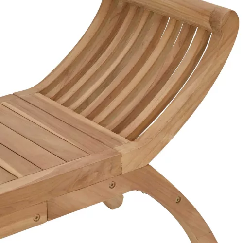  Kerti pad 2-Ülőhelyek száma 126 cm Tömör Teakfa Természetes