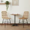  Étkezőszék 2 pcs Természetes 41 x 55 x 85 cm Rattan és acél