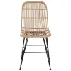  Étkezőszék 2 pcs Természetes 41 x 55 x 85 cm Rattan és acél