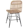  Étkezőszék 2 pcs Természetes 41 x 55 x 85 cm Rattan és acél