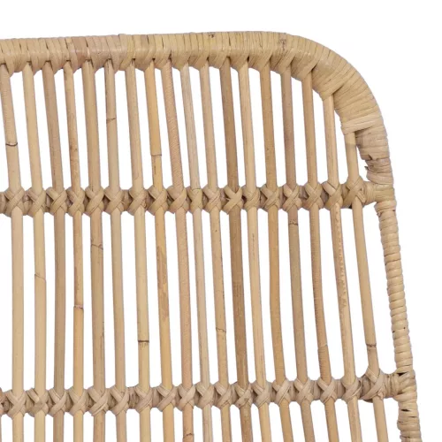  Étkezőszék 2 pcs Természetes 41 x 55 x 85 cm Rattan és acél
