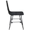 Étkezőszék 2 pcs Fekete 41 x 55 x 85 cm Rattan és acél