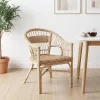  Összecsukható Szék Természetes 60 x 60 x 81 cm Rattan