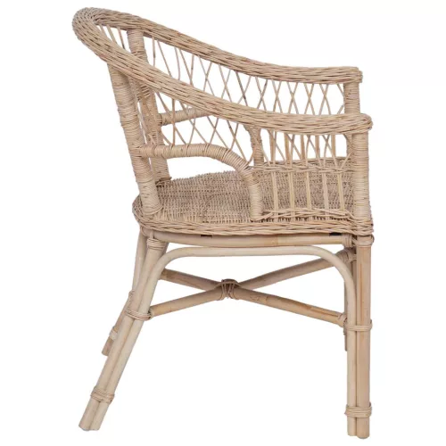  Összecsukható Szék Természetes 60 x 60 x 81 cm Rattan
