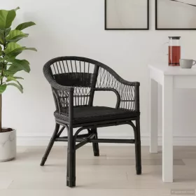  Összecsukható Szék Fekete 60 x 60 x 81 cm Rattan