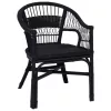  Összecsukható Szék Fekete 60 x 60 x 81 cm Rattan