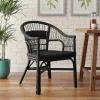  Összecsukható Szék Fekete 60 x 60 x 81 cm Rattan