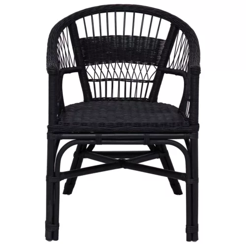  Összecsukható Szék Fekete 60 x 60 x 81 cm Rattan