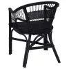  Összecsukható Szék Fekete 60 x 60 x 81 cm Rattan