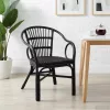  Összecsukható Szék Fekete 58 x 60 x 81 cm Rattan